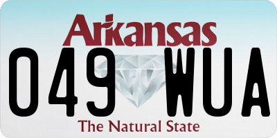 AR license plate 049WUA