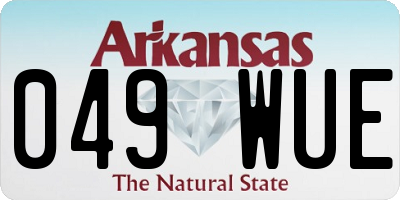 AR license plate 049WUE