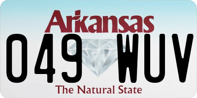 AR license plate 049WUV