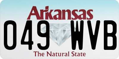 AR license plate 049WVB