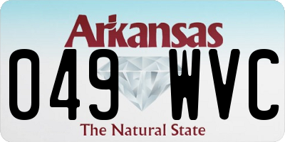 AR license plate 049WVC
