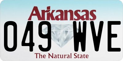 AR license plate 049WVE