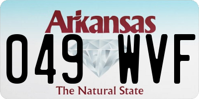 AR license plate 049WVF