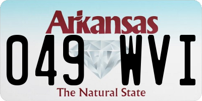 AR license plate 049WVI