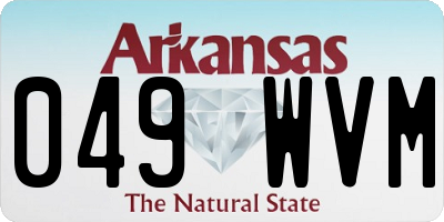 AR license plate 049WVM