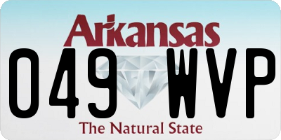 AR license plate 049WVP