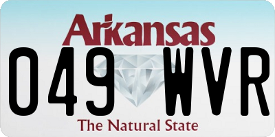 AR license plate 049WVR
