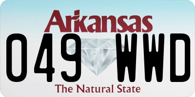 AR license plate 049WWD