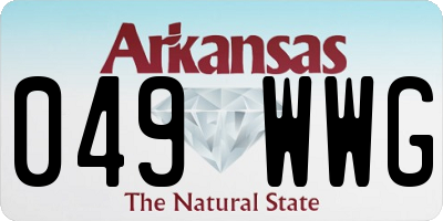 AR license plate 049WWG