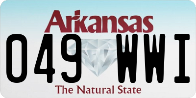 AR license plate 049WWI