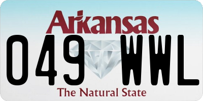 AR license plate 049WWL