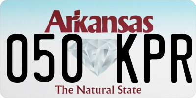 AR license plate 050KPR