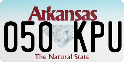 AR license plate 050KPU