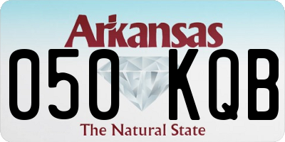 AR license plate 050KQB