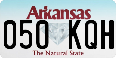 AR license plate 050KQH