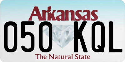 AR license plate 050KQL