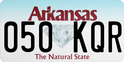 AR license plate 050KQR