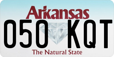 AR license plate 050KQT