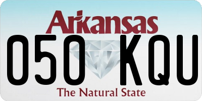 AR license plate 050KQU