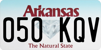 AR license plate 050KQV