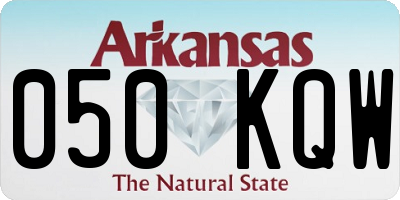 AR license plate 050KQW