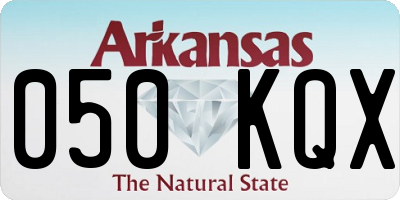 AR license plate 050KQX