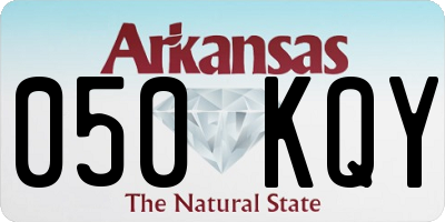 AR license plate 050KQY