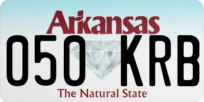 AR license plate 050KRB