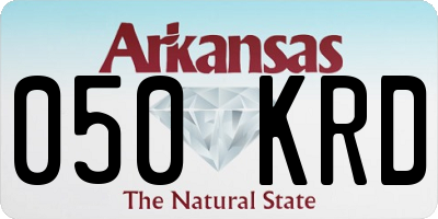 AR license plate 050KRD