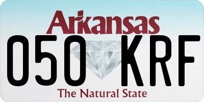 AR license plate 050KRF