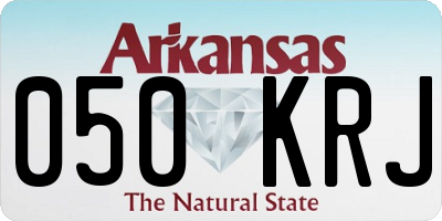 AR license plate 050KRJ