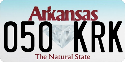 AR license plate 050KRK