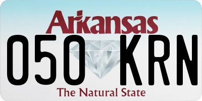 AR license plate 050KRN