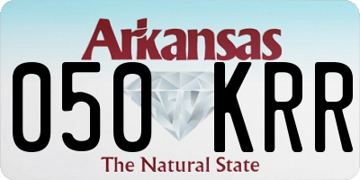 AR license plate 050KRR