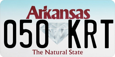 AR license plate 050KRT