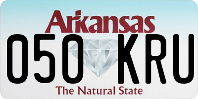 AR license plate 050KRU