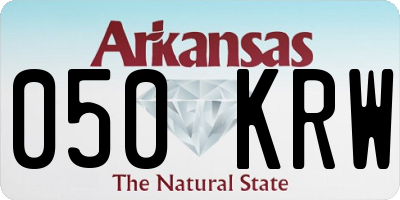 AR license plate 050KRW