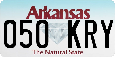 AR license plate 050KRY