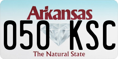 AR license plate 050KSC