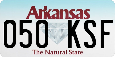 AR license plate 050KSF