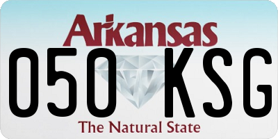 AR license plate 050KSG