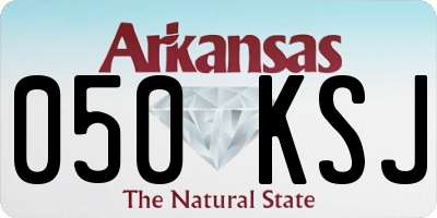 AR license plate 050KSJ