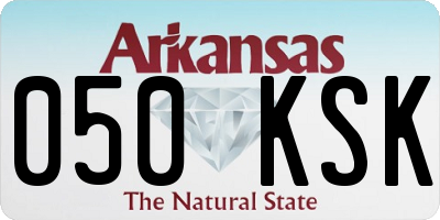 AR license plate 050KSK