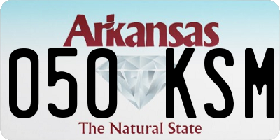 AR license plate 050KSM