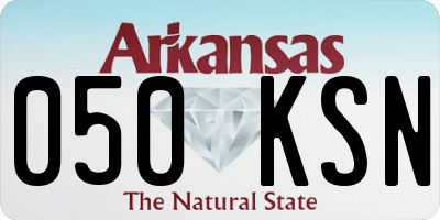 AR license plate 050KSN