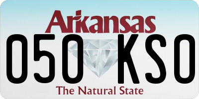 AR license plate 050KSO