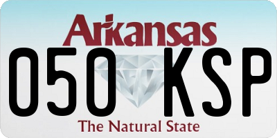 AR license plate 050KSP