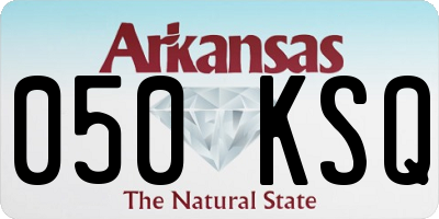 AR license plate 050KSQ