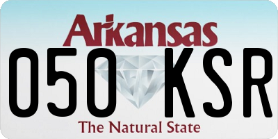 AR license plate 050KSR