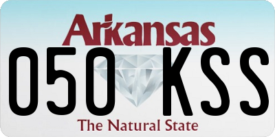 AR license plate 050KSS